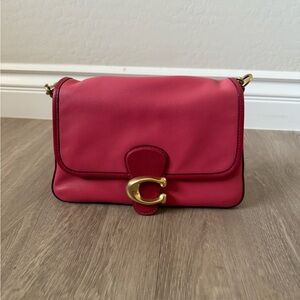 Coach Soft Tabby Pink Shoulder Bag in Colorblock